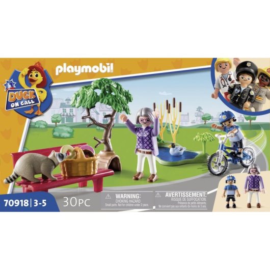 Set de jouet Playmobil Duck On Call 70918 Police Multicolore