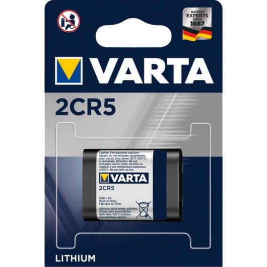 Batería Varta -2CR5 6V 1400 mAh para Cámaras Digitales