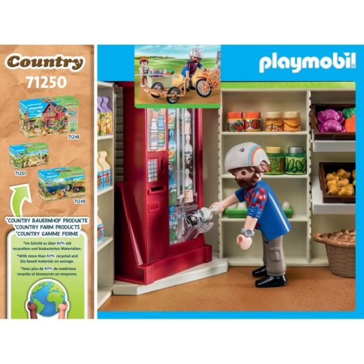 Spielset Playmobil Country 71250 Supermarkt Mehrfarbig Kunststoff