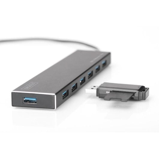 Hub Digitus 7 Ports 5 Gbps USB 3.2 Gen 1 Aluminium USB-Stromversorgung