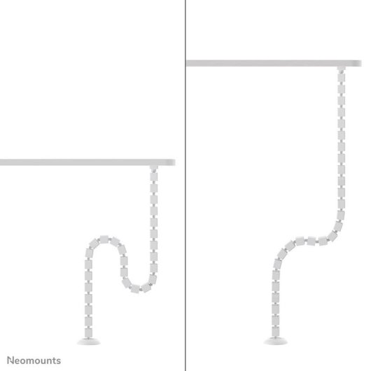 Organizador de cables Neomounts ADS06-132WH con fijación magnética universal