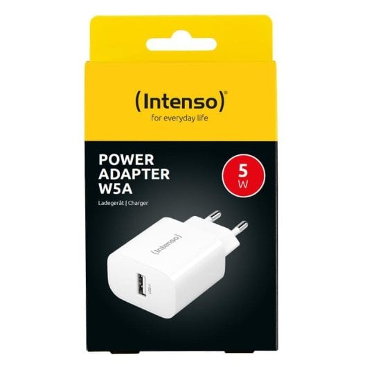Ladegerat Intenso USB-A Adapter Typ C Stecker 5W Universal Weiss