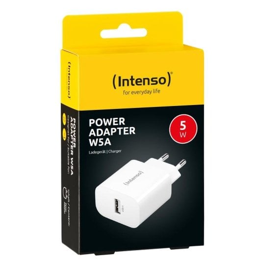 Ladegerat Intenso USB-A Adapter Typ C Stecker 5W Universal Weiss