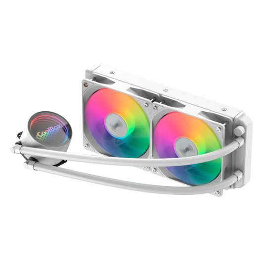 Refrigeración Líquida Coolbox Infinite Liquid240 240 mm ARGB 2 ventiladores radiador aluminio