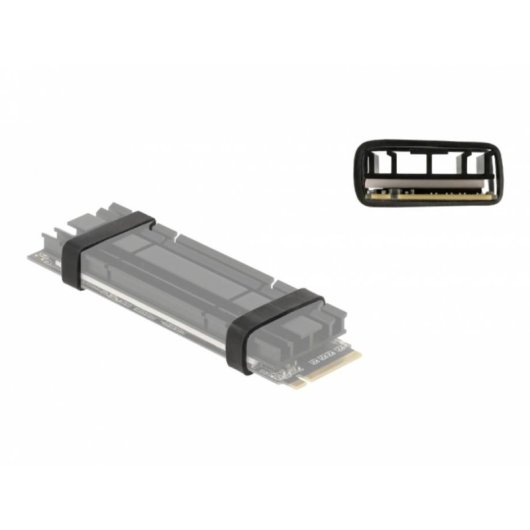 Anello Delock per SSD M.2 nero TPU 5 mm confezione 10