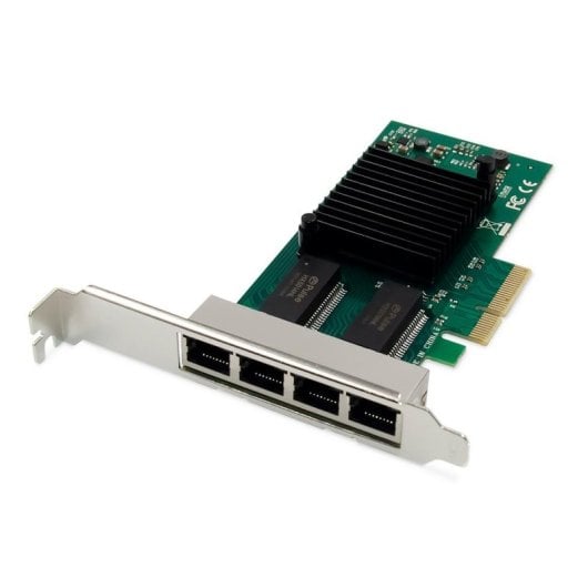 Tarjeta de Red Digitus DN-10114 PCI Express 4 Port Gigabit 5000 Mbit/s Energieeffizienz