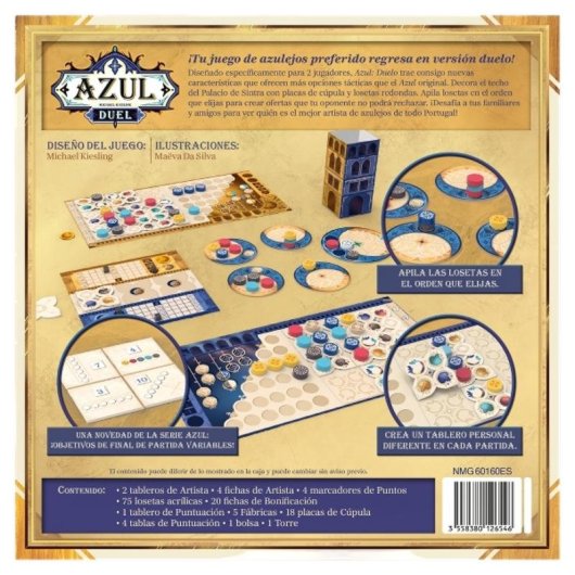 Juego de mesa Asmodee Azul: Duelo para 2 jugadores 45 min +10 años