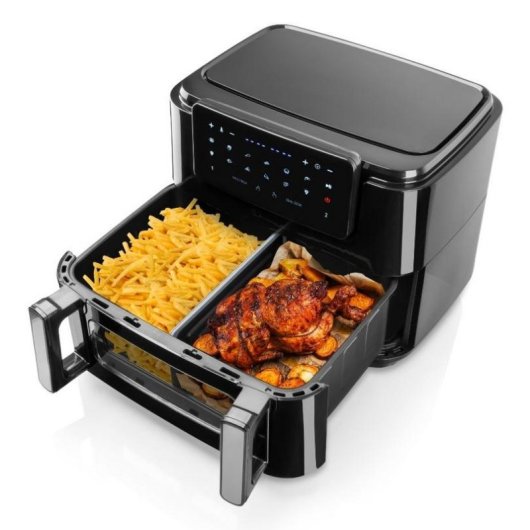 Friggitrice ad Aria Haeger AF-D10.010A 10L 2600W Doppia con Timer LED