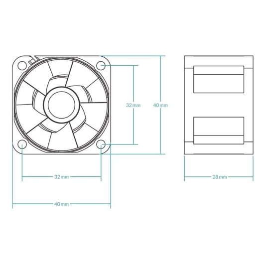 Refrigeration Air Arctic 4 cm 1400-15000 RPM S4028-15K PWM FDB Noir