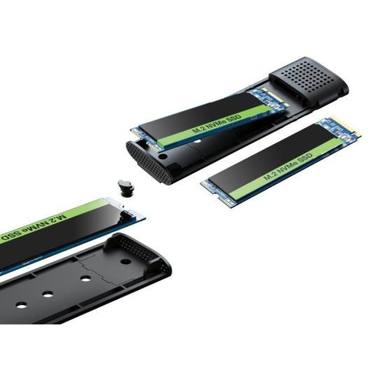 Caja PC Sandberg 136-39 M.2 Alumínio Preto USB-C USB 3.2 Gen 2