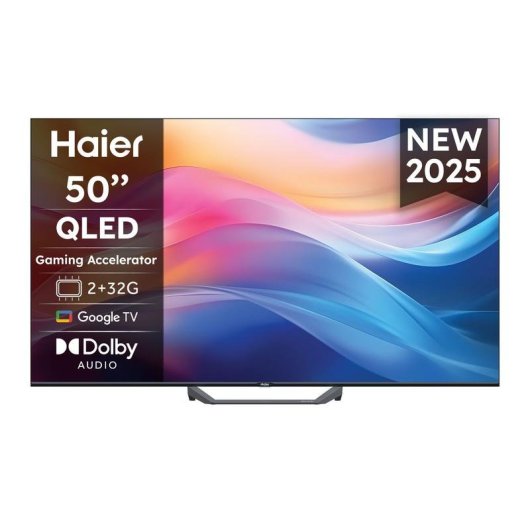 TV Haier QLED H50S80FUX 50" 4K UltraHD 120Hz Smart TV Google TV HDR10+ Dolby Audio