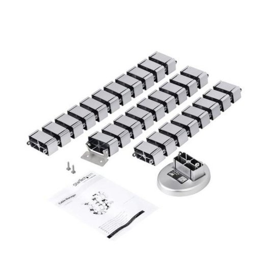 Organizador de cables StarTech.com CMVBMOD con base pesada y cuatro canales