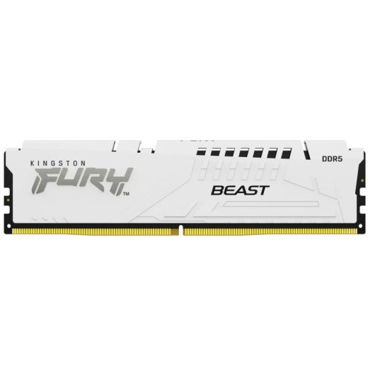 Memória RAM Kingston FURY Beast 16GB 1x16GB DDR5 6000MHz CL30 AMD EXPO Branco