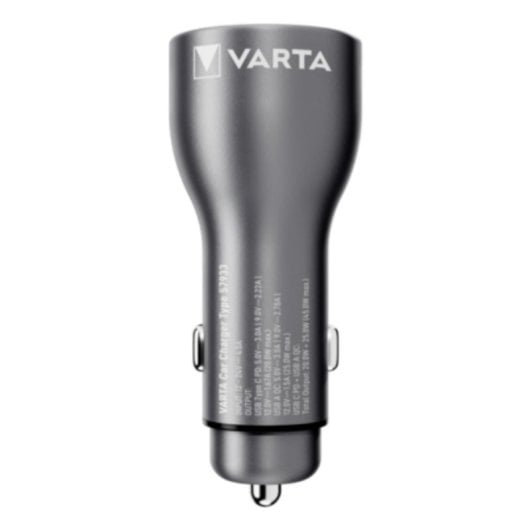 Chargeur Varta Auto 45W 2 ports USB Type C Aluminium