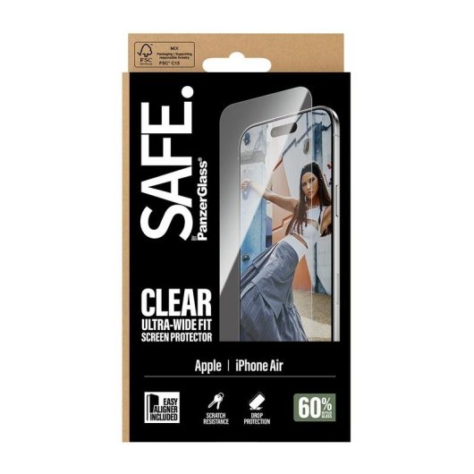 Displayschutz PanzerGlass iPhone Air Ultra-Breit EasyAligner