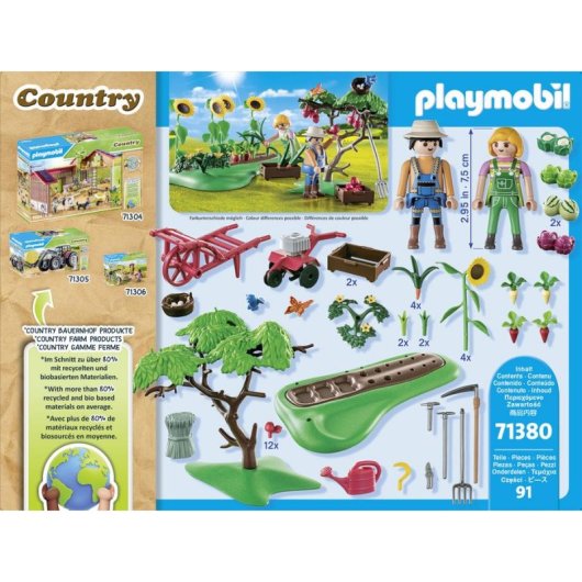 Set giocattolo Playmobil Country 71380 Giardino 4-10 anni multicolore