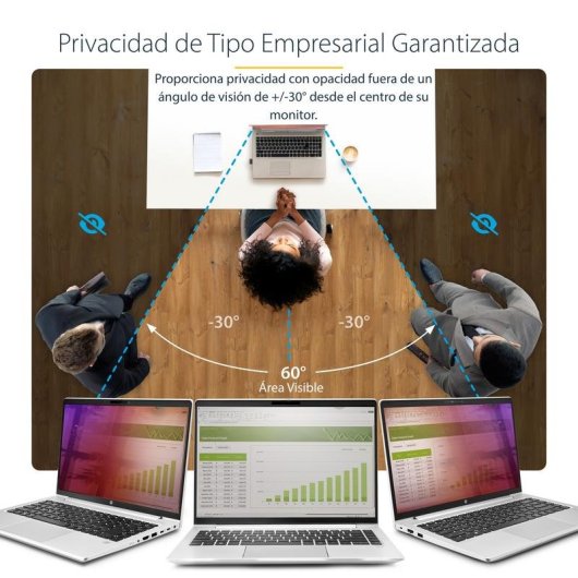 Filtro de privacidad StarTech.com 14G-PRIVACY-SCREEN 14" 16:9 reducción luz azul