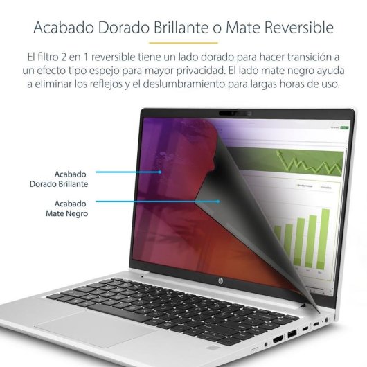 Filtro de privacidad StarTech.com 14G-PRIVACY-SCREEN 14" 16:9 reducción luz azul