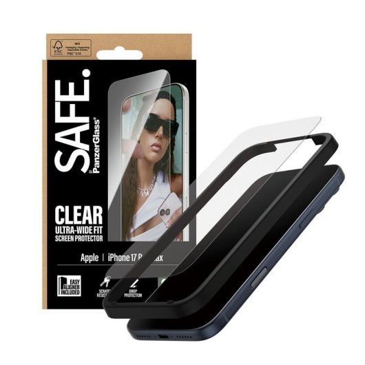 Displayschutz PanzerGlass iPhone 17 Pro Max Ultra Wide Fit EasyAligner