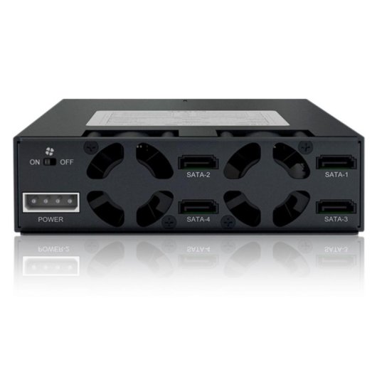 Painel de instalação Icy Dock MB994SP-4SB-1 2.5 polegadas Alumínio Preto