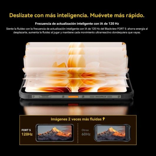 Blackview Fort 5 4G 12GB 256GB 6,78" Negro Incluye auriculares