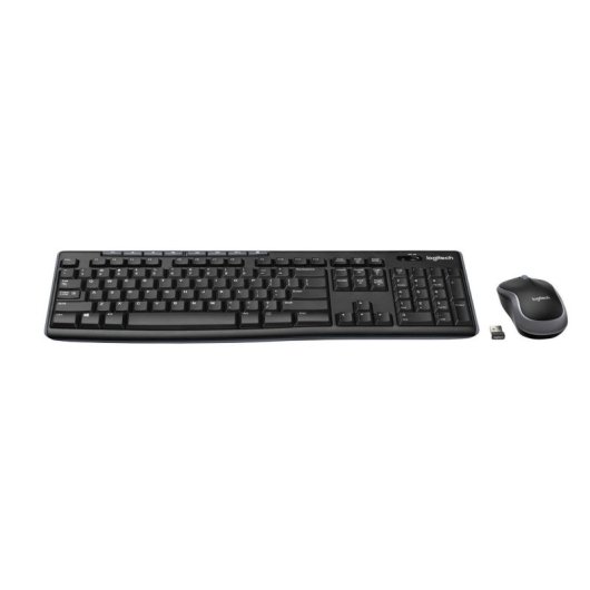 Teclado Logitech MK270 inalámbrico completo con ratón y receptor nano USB