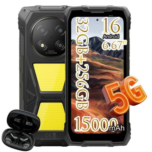 Blackview Rock 2 Pro 5G 8GB 6.67" 256GB Nero Batteria 15000mAh