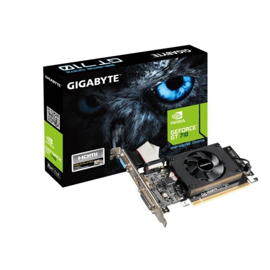 Tarjeta Gráfica Gigabyte GeForce GT 710 2GB GDDR3 PCI Express 2.0