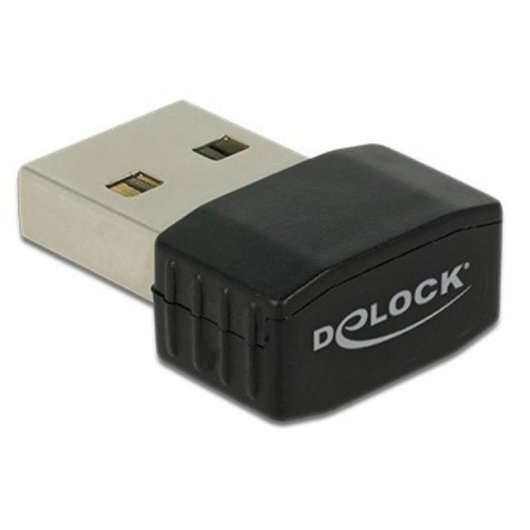 Tarjeta de Red Delock 12461 USB 2.0 Wi-Fi 5 AC433 Dual Band Negra