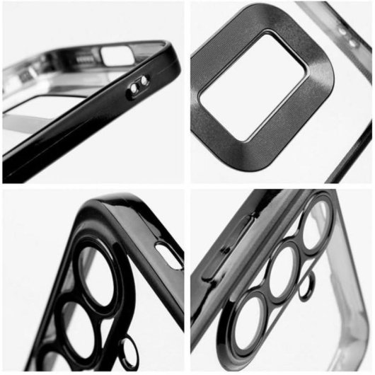 Funda para telemóvel Cool Capa Borda Metalizada Plástico Transparente para Samsung A376 Galaxy A37 5G