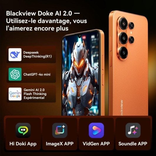 Blackview Wave 10 4G 8Go 128Go 6.88" Orange