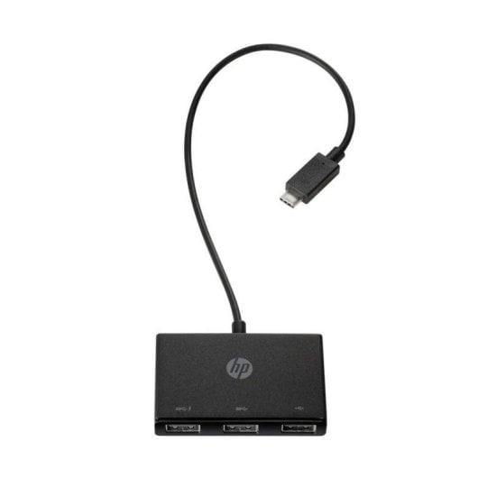 Hub HP 3 porte USB 3.2 Gen 1 USB-C a USB-A portatile nero leggero