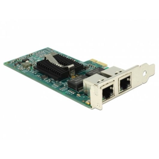 Tarjeta de Red Delock 89944 PCI Express 1000 Mbit/s Duplo RJ-45 Gigabit