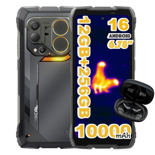 OSCAL Pilot 6 4G 12GB 256GB 6,78" Negro Incluye auriculares Negros