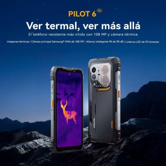 OSCAL Pilot 6 4G 12GB 256GB 6,78" Negro Incluye auriculares Negros
