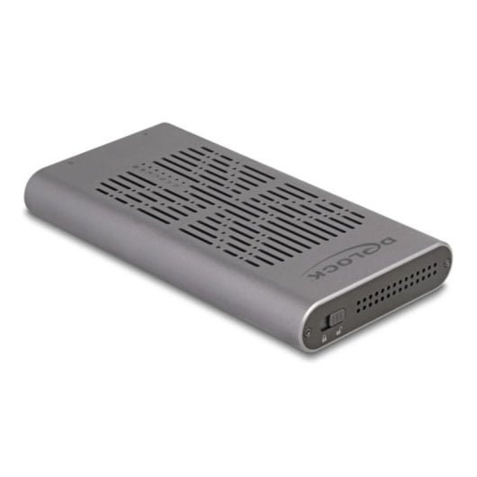 Caja PC Delock SSD M.2 NVMe PCIe Aluminio Gris USB Type-C Clonación