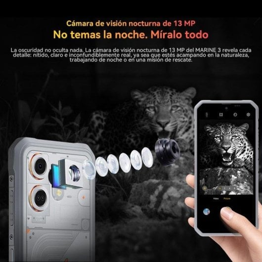 OSCAL Marine 3 4G 8GB 128GB 6,56" Negro Incluye auriculares