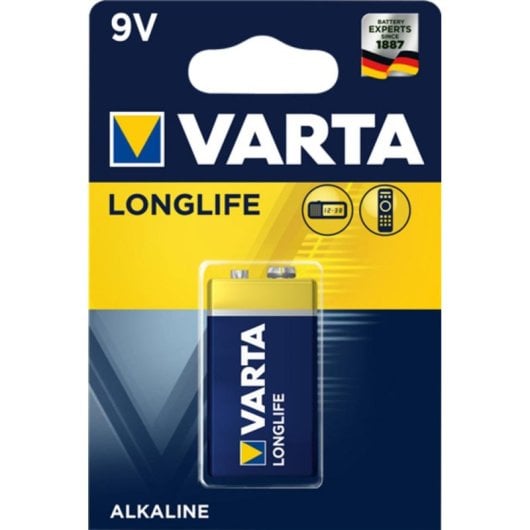 Pilha Varta Longlife Extra 9V Alcalina 1 unidade