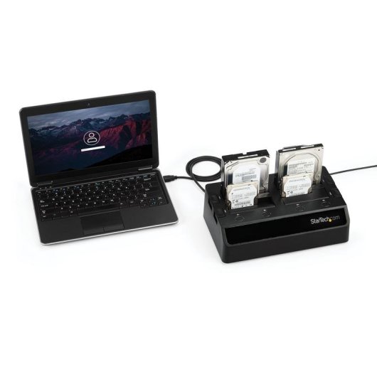 Base di accoppiamento USB 3.0 StarTech.com per 4 dischi SATA 2,5"/3,5"