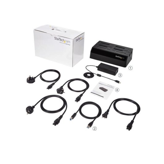 Base di accoppiamento USB 3.0 StarTech.com per 4 dischi SATA 2,5"/3,5"