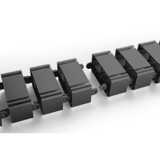 Canaleta para cables ASSMANN Electronic DA-90505 curva 1300 mm ABS metal negro