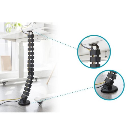 Canaleta para cables ASSMANN Electronic DA-90505 curva 1300 mm ABS metal negro