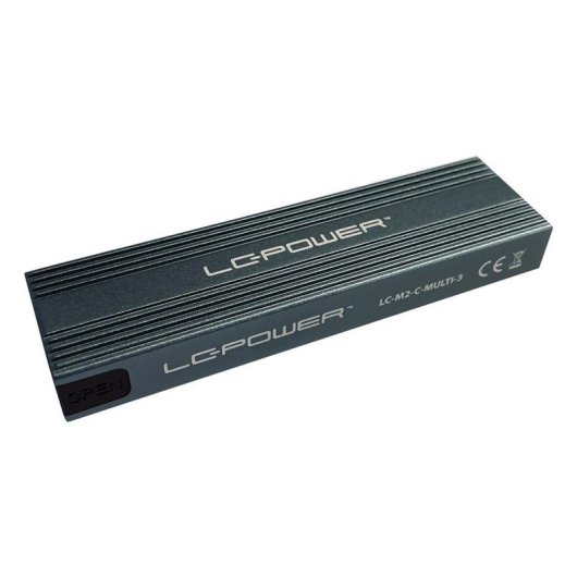Caja PC LC-Power LC-M2-C-MULTI-3 M.2 Alluminio Antracite USB 3.2 Gen 2