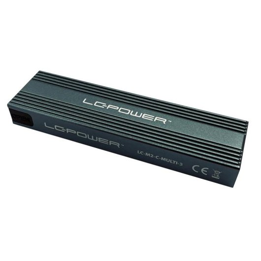 Caja PC LC-Power LC-M2-C-MULTI-3 M.2 Alluminio Antracite USB 3.2 Gen 2