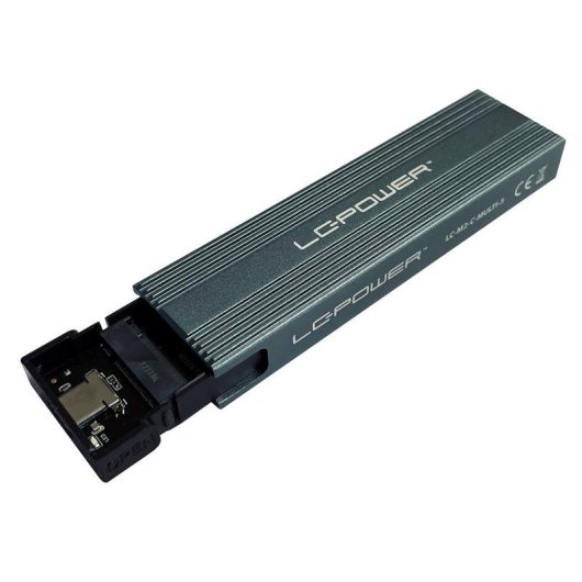Caja PC LC-Power LC-M2-C-MULTI-3 M.2 Alluminio Antracite USB 3.2 Gen 2