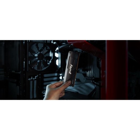Mémoire RAM Kingston FURY Beast RGB 64Go 2x32Go DDR4 3200MHz CL16 Noir