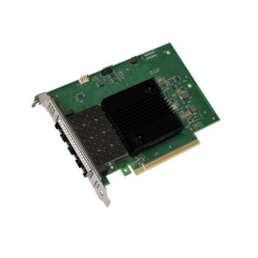 Placa de Rede Intel E810-XXVDA4 PCI Express Fibra 25Gbps 4 Portas SFP28