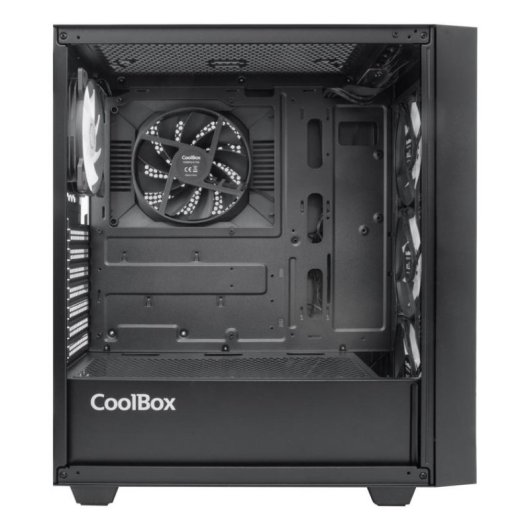 Carcasa Coolbox GA300 Gridline ARGB Black con 5 ventiladores y cristal templado