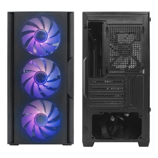 Carcasa Coolbox GM220 MPFusion Micro ATX con 4 ventiladores ARGB USB-C