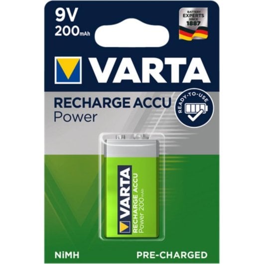 Batería Recargable Varta 9V NiMH 200 mAh